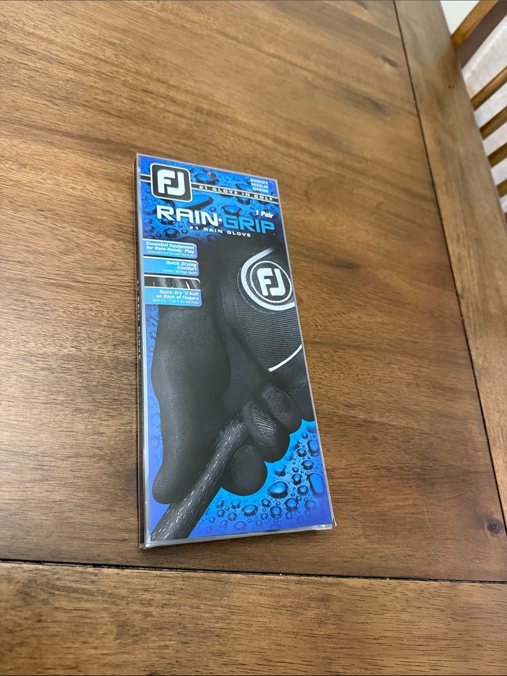 FootJoy Black Rain-Grip Golf Gloves